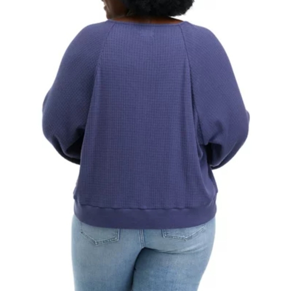 True craft Belk top waffle weave blue 4x - Picture 3 of 6